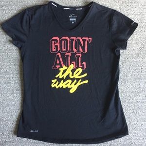 🎉 Nike “Goin’ All The Way” Dri-Fit Running Tee